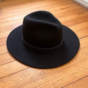 Gigi Pip Black Australian Wool Fedora